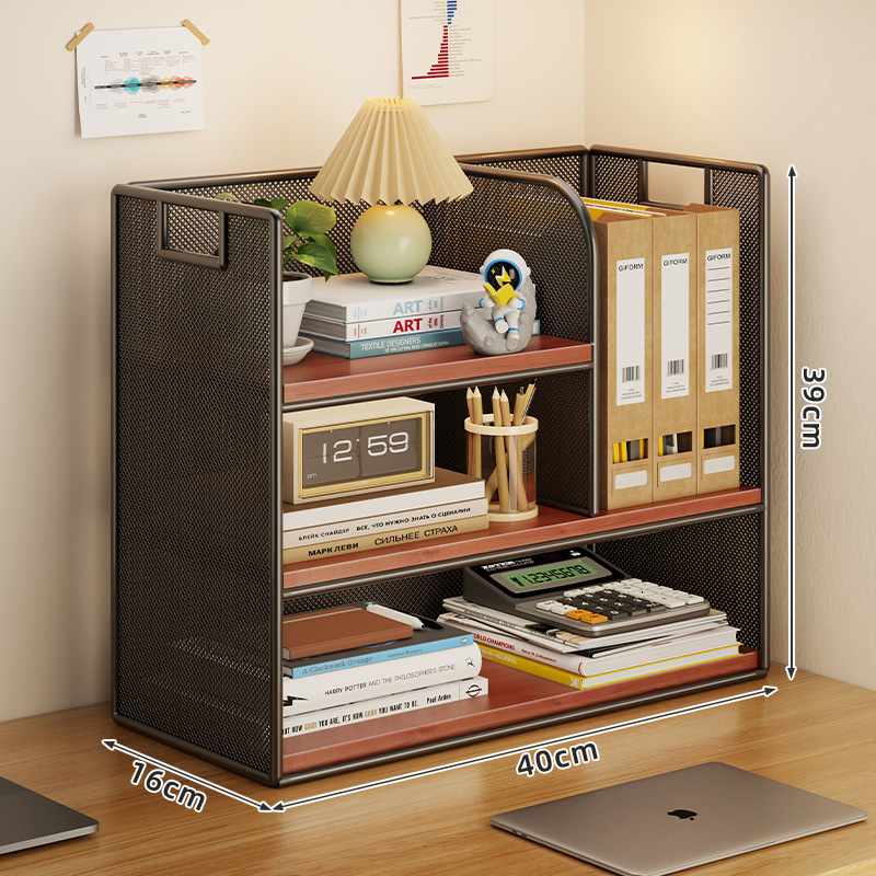 Large Black Three-Layer Teak