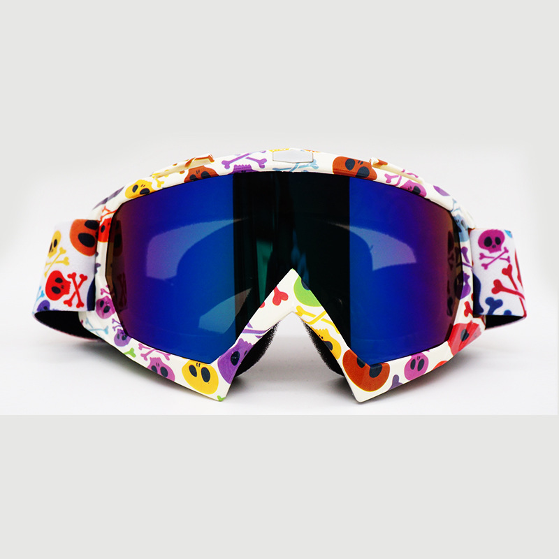 Colorful Skull Frame - Dazzling Blue Lens