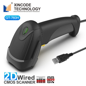 Xincode-escáner de código de barras con pantalla de escaneo automático, lector de código de barras con cable, 1D, 2D, QR, X-760H