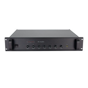 Entrada de micrófono y salida de línea Sistema de megafonía con amplificador de potencia de carcasa de metal Amplificador de audio de matriz de línea