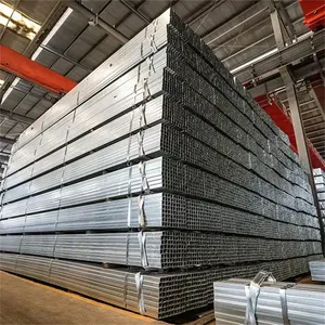 Fabrika toptan fiyat yüksek mukavemetli yapı malzemeleri A36 40X20MM 50X50X3MM sera için galvanizli kare tüp