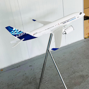 GuangDong Factory Directly Sell Custom Large Size Resin 120cm <strong>Airbus</strong> A220 1 30 Scale Aircraft Model for Business Promotion - Product Image 4