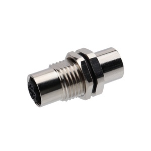 M8至M12 3针4针5针6针8针适配器面板安装插座公到母A代码连接器