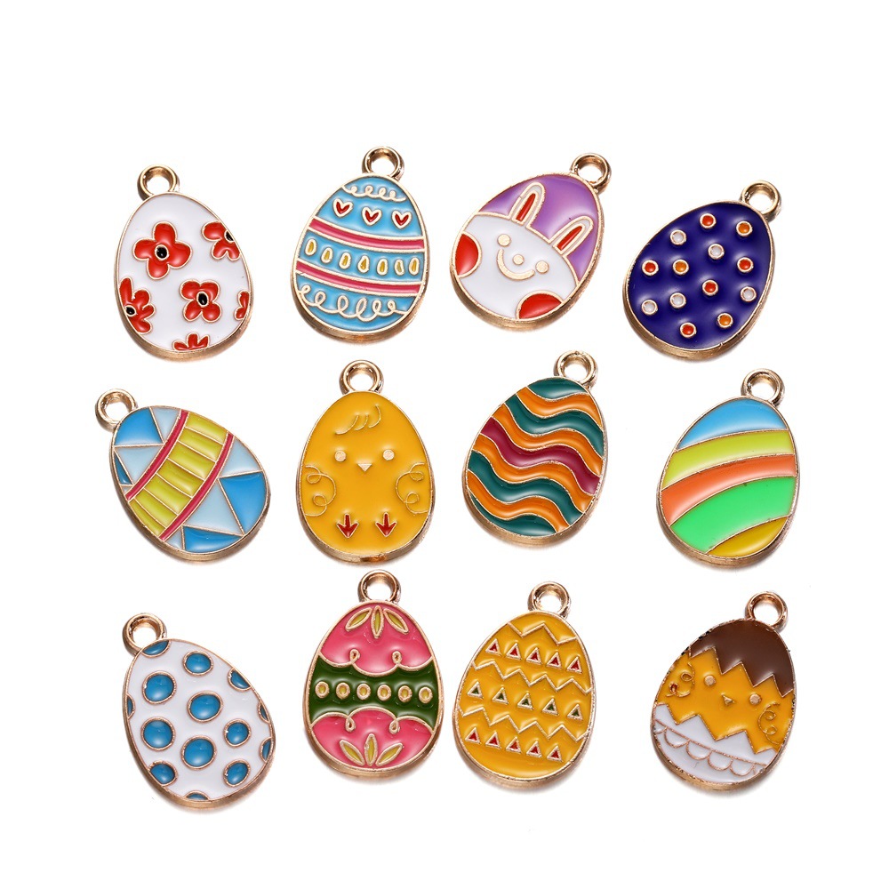Egg-shaped pendant (15*22mm) Mixed styles