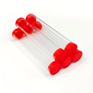 Profesyonel şeffaf sert tüp temizle özel boyut hediye ambalaj için fiş ile yüksek kalite şeffaf plastik silindir tüp - Product Image 2