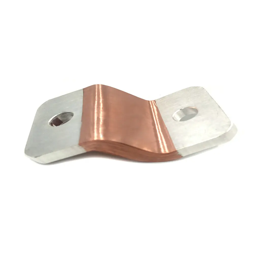 connector battery pure copper busbar 1000a Flat soft copper bus bar flexible copper busbar for lifepo4