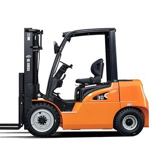 Carrello elevatore elettrico a quattro ruote di sollevamento idraulico, carrelli elevatori a batteria da 2 tonnellate e 3 tonnellate, elevata capacità di movimentazione dello scarico di carico - Product Image 4