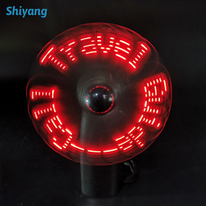 Ventilador LED programable para mensajes, con texto personalizado