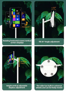 32 אינץ מחשב לוח טלוויזיה חכם מסך מגע חכם אנדרואיד 6 ג 'יגה + 128GB אחסון מסתובב טלוויזיה לעמוד על שימוש פנימי טלוויזיה נייד - Product Image 5