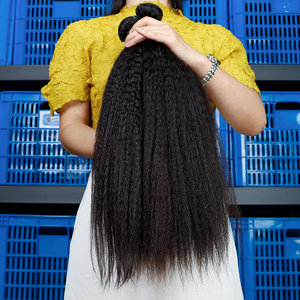 การรวมกลุ่มผมตรงประหลาด100% ส่วนขยายของมนุษย์ขายส่งผู้ขาย Yaki ตรงผมรวมกลุ่มผมธรรมชาติสาน - Product Image 3