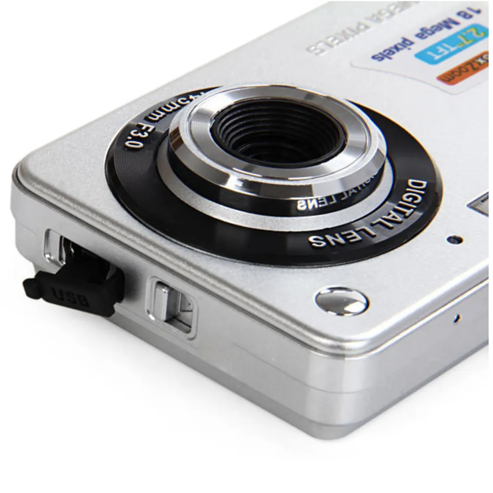 More Color Mini Size Digital Camera 18 Mega Pixels 2.7 Inch IPS Screen 8X Digital Zoom Mini Digital Camera Smile Capture Camera