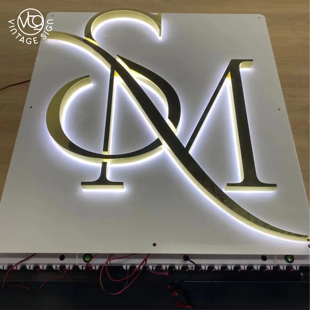 Acrylic Led Sign Signboard Back Lit Letter Illuminated Storefront Lighted Small Business Signs