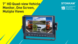 STONKAM Car Camera Security 4 Cameras for Trucks <strong>Multiple</strong> Display View Vehicle <strong>Monitoring</strong> Waterproof - Product Image 4