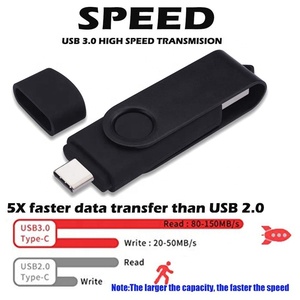 OTG 3合1 USB 3.0 256gb 128gb 64GB USB闪存驱动器自定义徽标类型-C Micro 32GB Pendrive适用于Android设备PC平板电脑Mac - Product Image 2