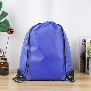 Customized 210D Polyester Drawstring Backpack Waterproof Foldable Sports Rucksack <strong>with</strong> Zipper &amp; Cartoon Pattern Draw <strong>String</strong> Bags - Product Image 6