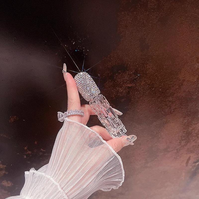 10ml; Diamond-studded perfume spray bottle