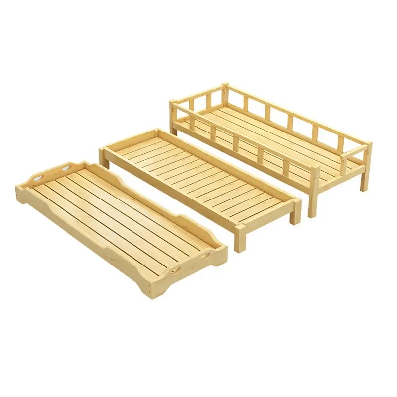 Alta qualidade pré-escolar berçário diário mobiliário bebê Montessori cama madeira crianças chão cama