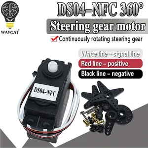 DS04-NFC <strong>servo</strong> 360-degree <strong>Continuous</strong> <strong>Rotation</strong> <strong>Servos</strong> DC Gear Motor Smart Car Robot Torsion 5.5kg/cm DC 4.8V-6V