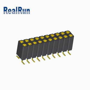 2.54mm Pitch H7.1 Dual Row Female <strong>Header</strong> SMT Type 2*10 Pin 2.54mm Pitch Stack Height 8.6 Dual Row SMT Type <strong>Header</strong>