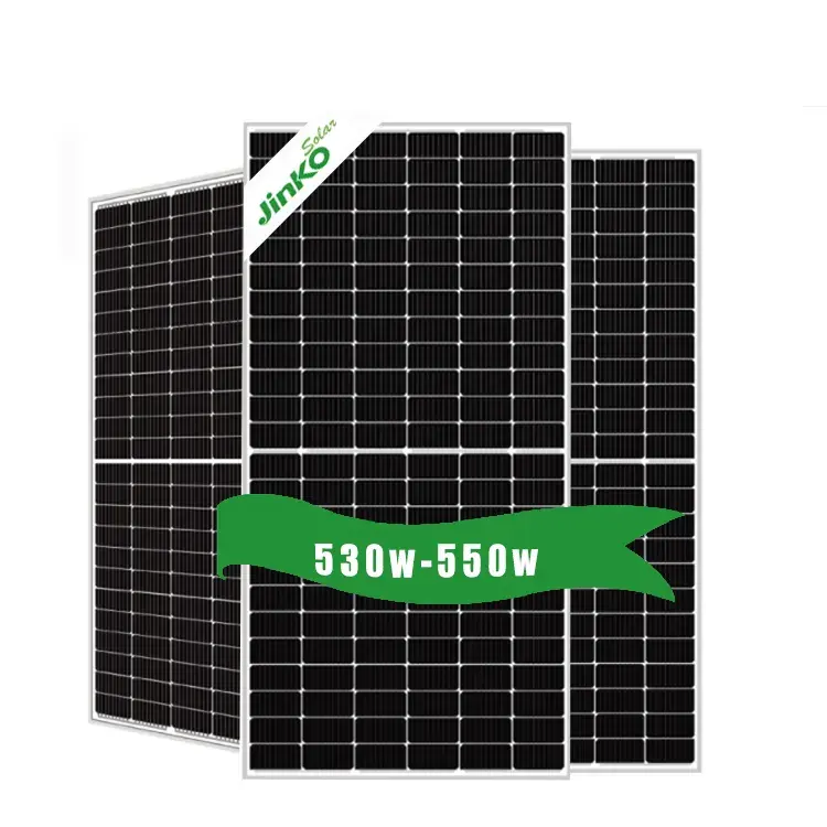 Penggunaan komersial Jinko Tiger Pro Bifacial panel surya, 555W 540w 545w setengah sel Jinko panel surya EU 550w 535w OEM