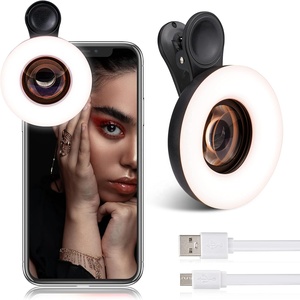 Wholesale <strong>Macro</strong> HD Photography Fill Light for Eyelash Extensions Makeup Mobile Phone 15x <strong>Macro</strong> Lens for Smartphone Light - Product Image 1
