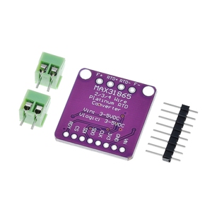 TZT MAX31865 PT100 bis PT1000 RTD-zu-Digital-Wandler platine Temperatur Thermo element Sensor Verstärker modul 3,3 V/5V Für Arduino - Product Image 6