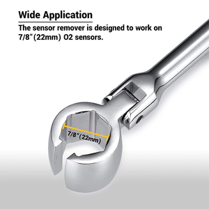 Chave <span class=keywords><strong>sensor</strong></span> de oxigênio, chave eletrônica de 22mm, flexível, <span class=keywords><strong>sensor</strong></span> de diagnóstico de cabeça, chave de 7/8 ", ferramenta de instalação de remoção