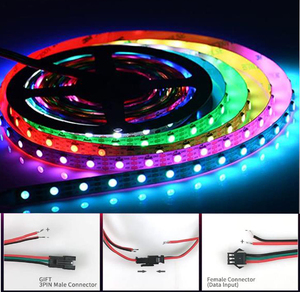 Tcwin RGB ленточный светильник с пиксельным адресом Ws2811 Ws2812 Ws2815 Водонепроницаемая наружная произвольная цифровая гибкая лента для программирования - Product Image 4