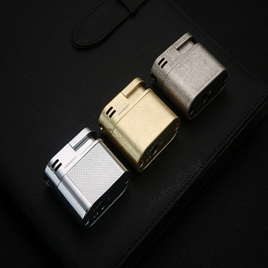 经典小金属便携式图案可调可再填充丁烷气体软火焰管打火机 - Product Image 2