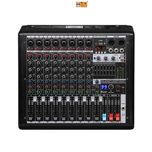S10 Interfaz de audio de 10 canales Consola de mezcla de sonido 99 DSP Mezclador de DJ Audio Studio Mezclador de audio para Karaoke Studio Streaming - Product Image 1