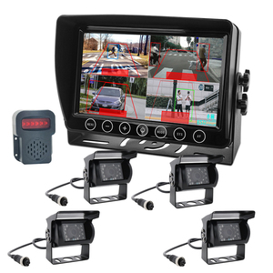 PWAS 7 pulgadas 4ch AI audible Car Monitor para Auto 4 Split Car Screen Dashboard Monitor Recorder AHD LCD Display para Truck Bus RV - Product Image 6
