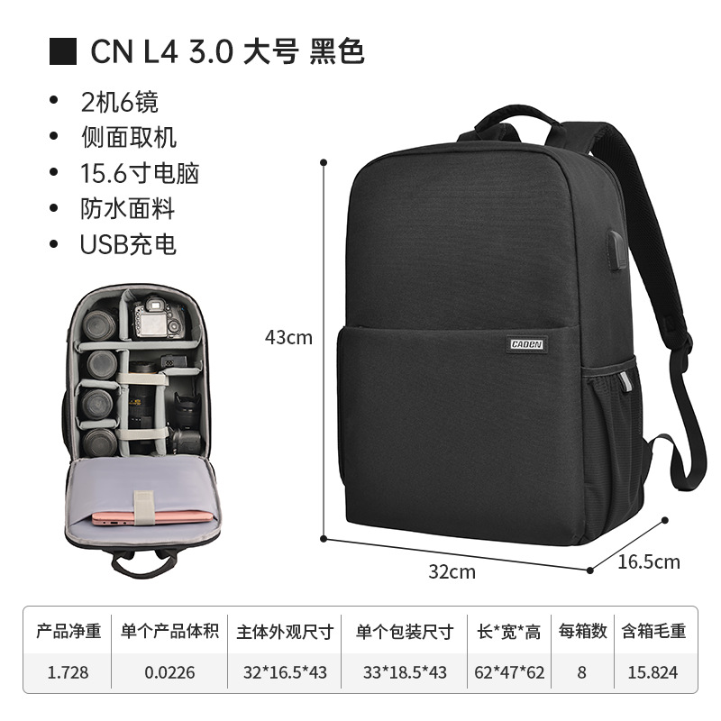 Cn3.0 สีดำขนาดใหญ่