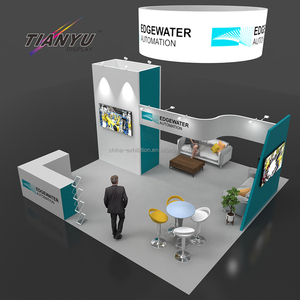 Nhà cung cấp hiển thị <span class=keywords><strong>Modular</strong></span> messe đứng EXPO triển lãm hiện đại nhôm gian hàng hệ thống triển lãm thương mại đảo đứng với TV - Product Image 6