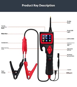 Multi-<strong>functional</strong> Intelligent Automotive Circuit Overhaul Tester Support 14 Languages Powerful Probe Fast <strong>test</strong> Circuit Analyzer - Product Image 2
