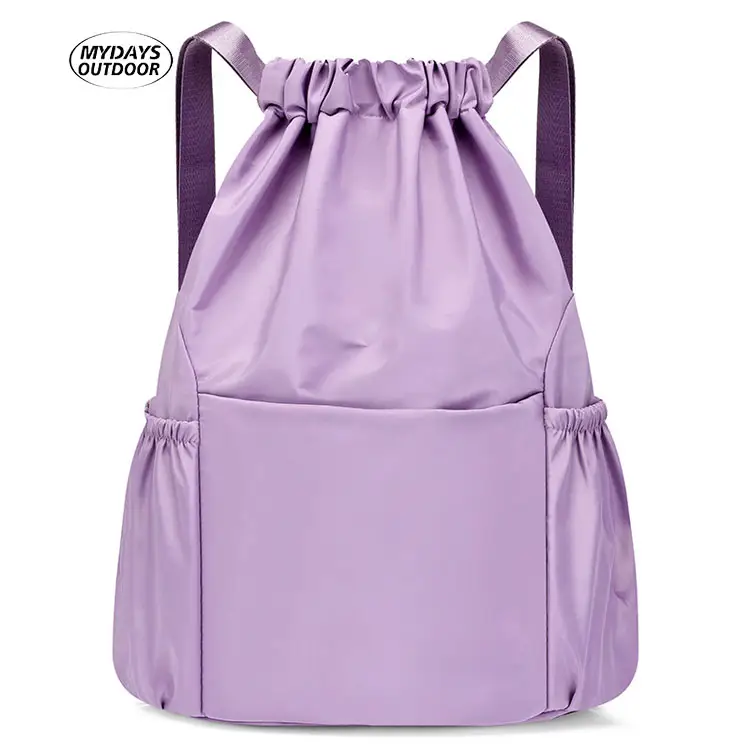 Mydays zaino con coulisse per borsa da viaggio per scuola sportiva colorata di grande capacità impermeabile all'aperto con separazione a umido e a secco