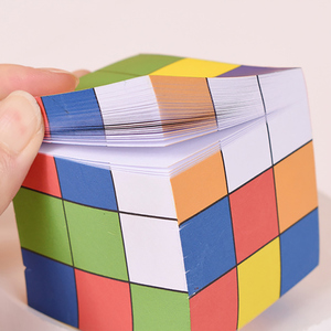 Cubo adhesivo personalizado, Bloc de notas autoadhesivas, Impresión de logotipo de cuatro lados, 400, 500 hojas - Product Image 4