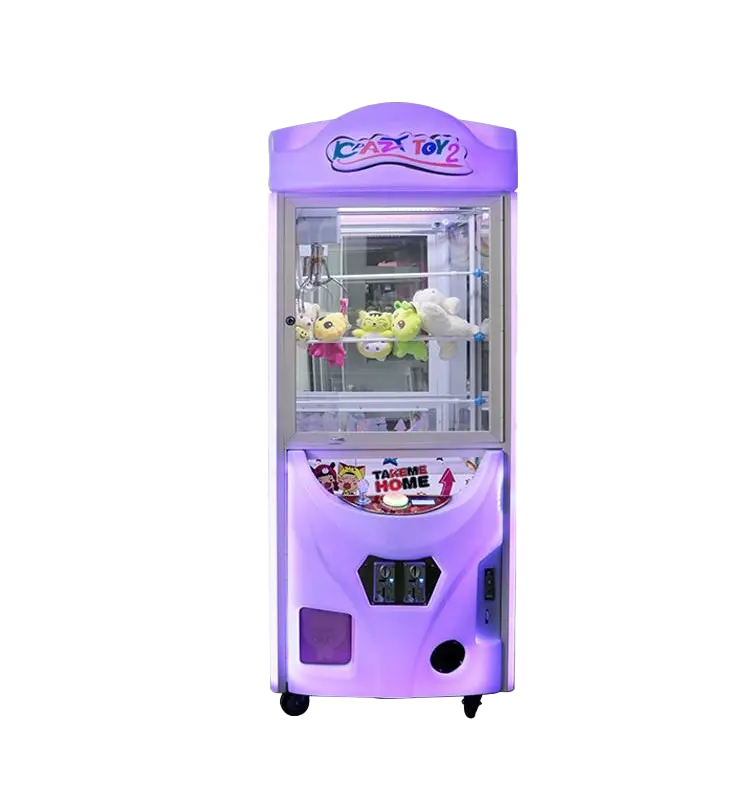 بيع بالجملة من المصنع لعبة بيع عملات معدنية Led Prize Claw Machine Malaysia