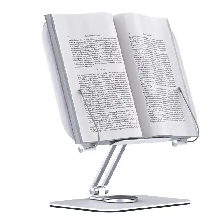 Modern kitap okuma için Stand büyük boy yüksekliği ayarlanabilir katlanabilir kitap tutucu Wodern aşçı kitap tutucu s büyük laptop standı