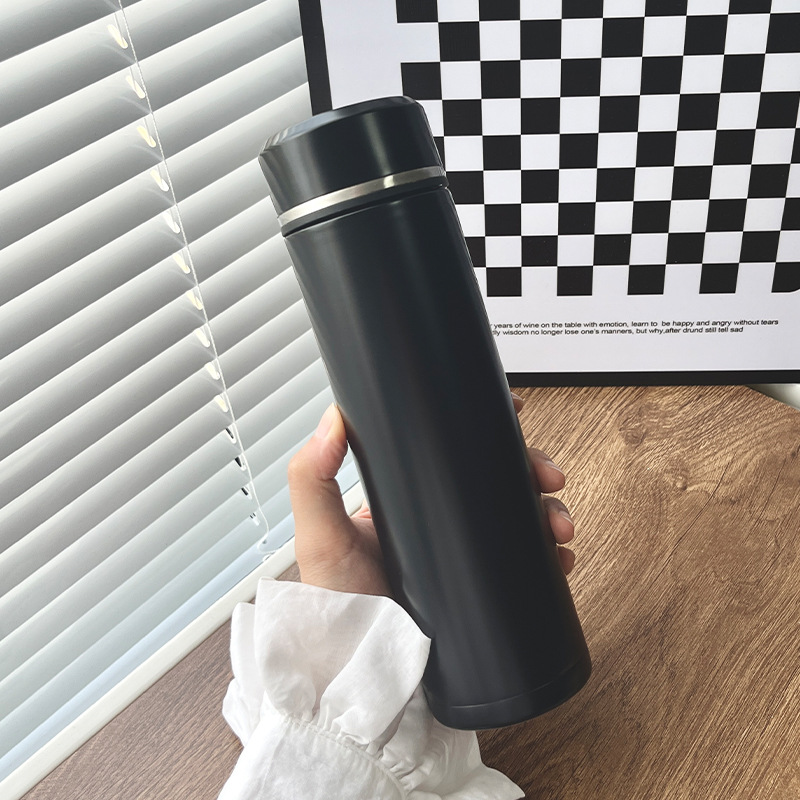 Business Straight-Body Insulated Mug - Black 500ml