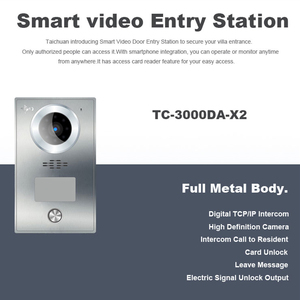 Sistema de intercomunicación de puerta fiable, botón de anillo físico, desbloqueo desde monitor interior o a través de IC/ID/NFC, fácil instalación, 2022 - Product Image 2