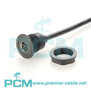 พาวเวอร์ DIN 4Pin ตัวผู้ไปตัวเมียแผงกลมต่อขยายสาย KPPX-4P kpjx ซ็อกเก็ตสำหรับเครื่องพิมพ์สแกนเนอร์จอ POS - Product Image 2