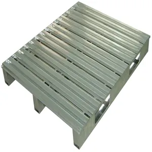 DONGJIAN çelik palet konteyner toptan ağır 12001000mm depo depolama için dayanıklı 4 yollu Euro çelik Metal palet