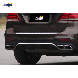 GUGO 2015-2018 W166-X166 GLE-<span class=keywords><strong>GLS</strong></span> sınıf arka difüzör egzoz İpuçları GLE63 modeli yeni durum ödeme TT için ön tampon yükseltme - Product Image 5