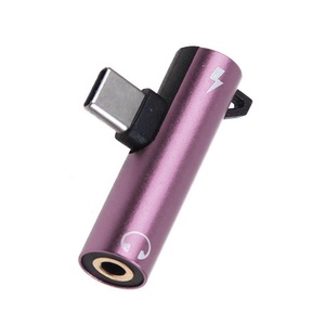 迷你二合一C型至3.5毫米插孔耳机音频适配器，适用于小米华威USBC至3.5毫米耳机充电转换器 - Product Image 2