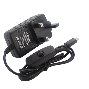 <strong>Raspberry</strong> <strong>Pi</strong> 4 USB-C <strong>Power</strong> Supply 5V 3A <strong>Power</strong> Charger with Switch Button 100-240V EU US UK AU Plug Adapter - Product Image 4