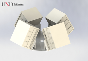 Vierzijdige Ku-Band Phased <span class=keywords><strong>Array</strong></span>-Radar Met 1.5Km-Bereik En 360 Azimutdekking Duurzaam Voor Drone-Detectiebeveiligingssysteem - Product Image 3