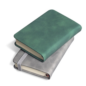 Travel Portable Business School Stationary Small Taking Notes Diary PU Leather Cover A7 <strong>Notebook</strong> <strong>With</strong> <strong>Elastic</strong> Strap - Product Image 1
