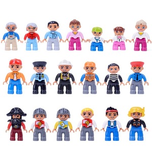 Diy Building Blocks <strong>Toy</strong> Plastic Compatible for Lego Big Particle Accessory for Pilot Police <strong>Grandpa</strong> Grandma Mom Age Range 5 7 - Product Image 6