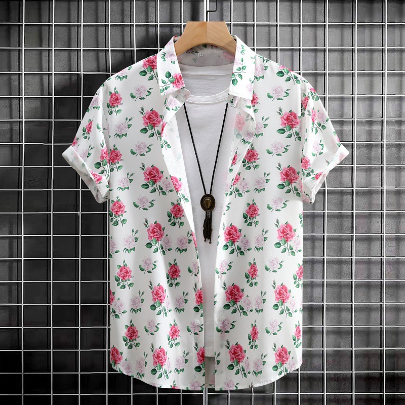 Pink and white floral fragments