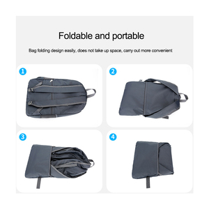 Zaino sportivo resistente all'acqua chiusura con cerniera motivo geometrico in poliestere pieghevole struttura esterna pieghevole in poliestere